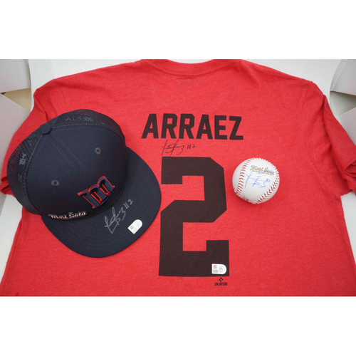 Luis Arraez Native American Heritage Autographed Package