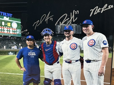 9/4/2024 Combined No-hitter Battery Shota Imanaga, Nate Pearson, Porter Hodge and Miguel Amaya Autographed 16 x 20