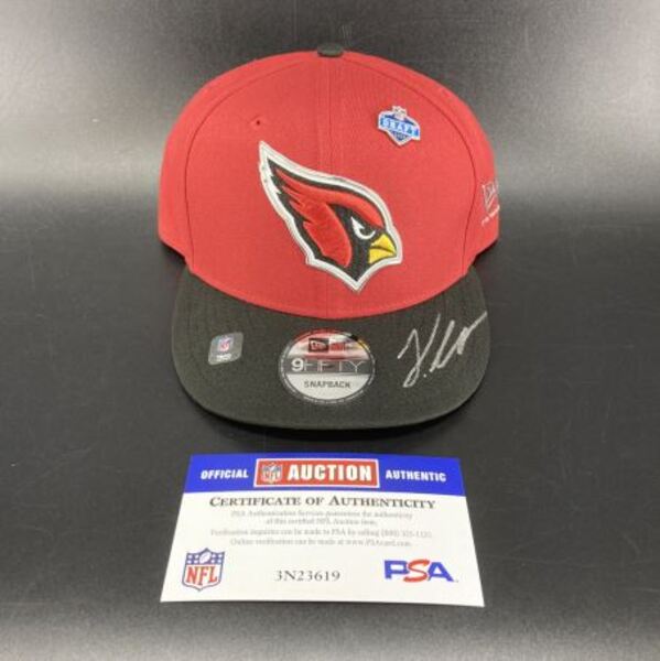 NFL - Cardinals Jeremiyah Love Signed Hat With 2026 Draft Pin