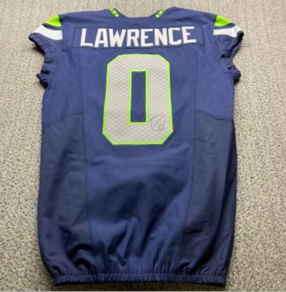 Crucial Catch - Seahawks DeMarcus Lawrence Signed Game Issued Jersey
