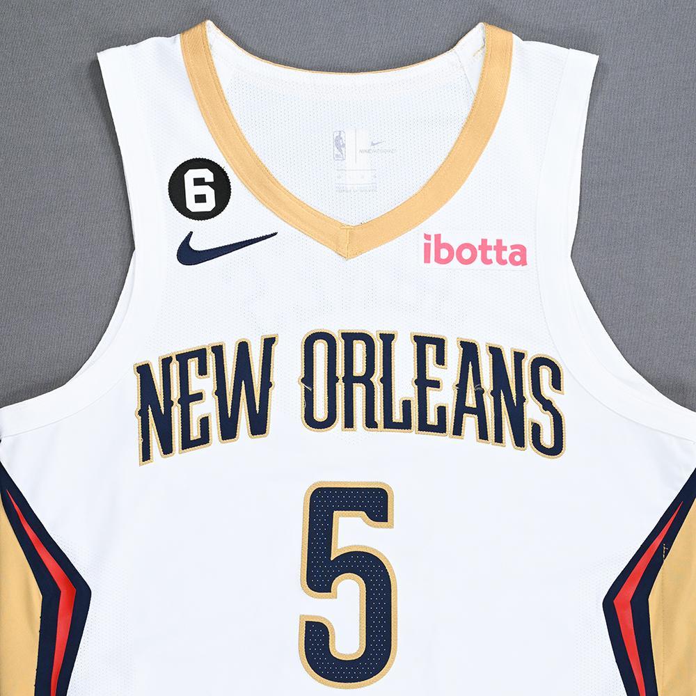 Herbert Jones New Orleans Pelicans Kia NBA TipOff 2022 GameWorn Association Edition