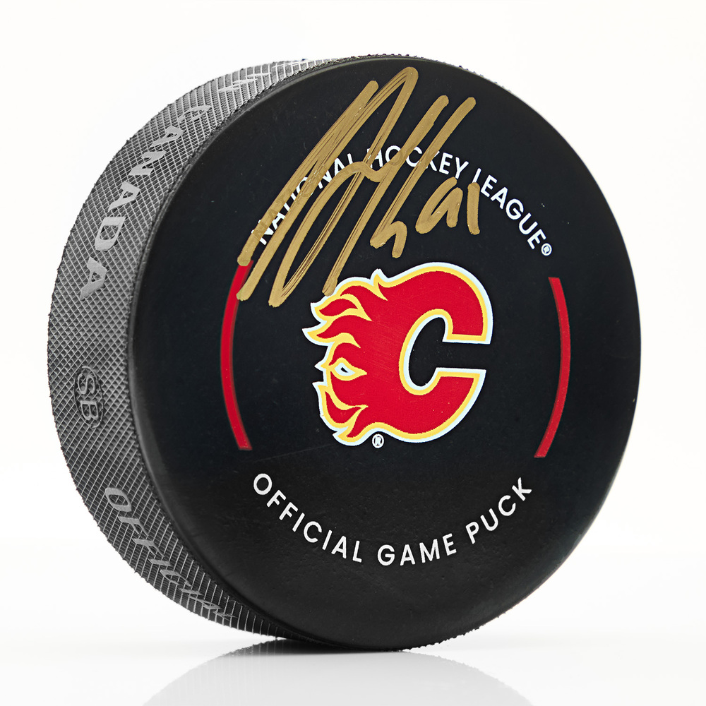 Nazem Kadri Signed Calgary Flames Official Game Puck