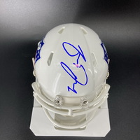 NFL - Jets Jeremy Ruckert Signed NFL Shield Mini Helmet