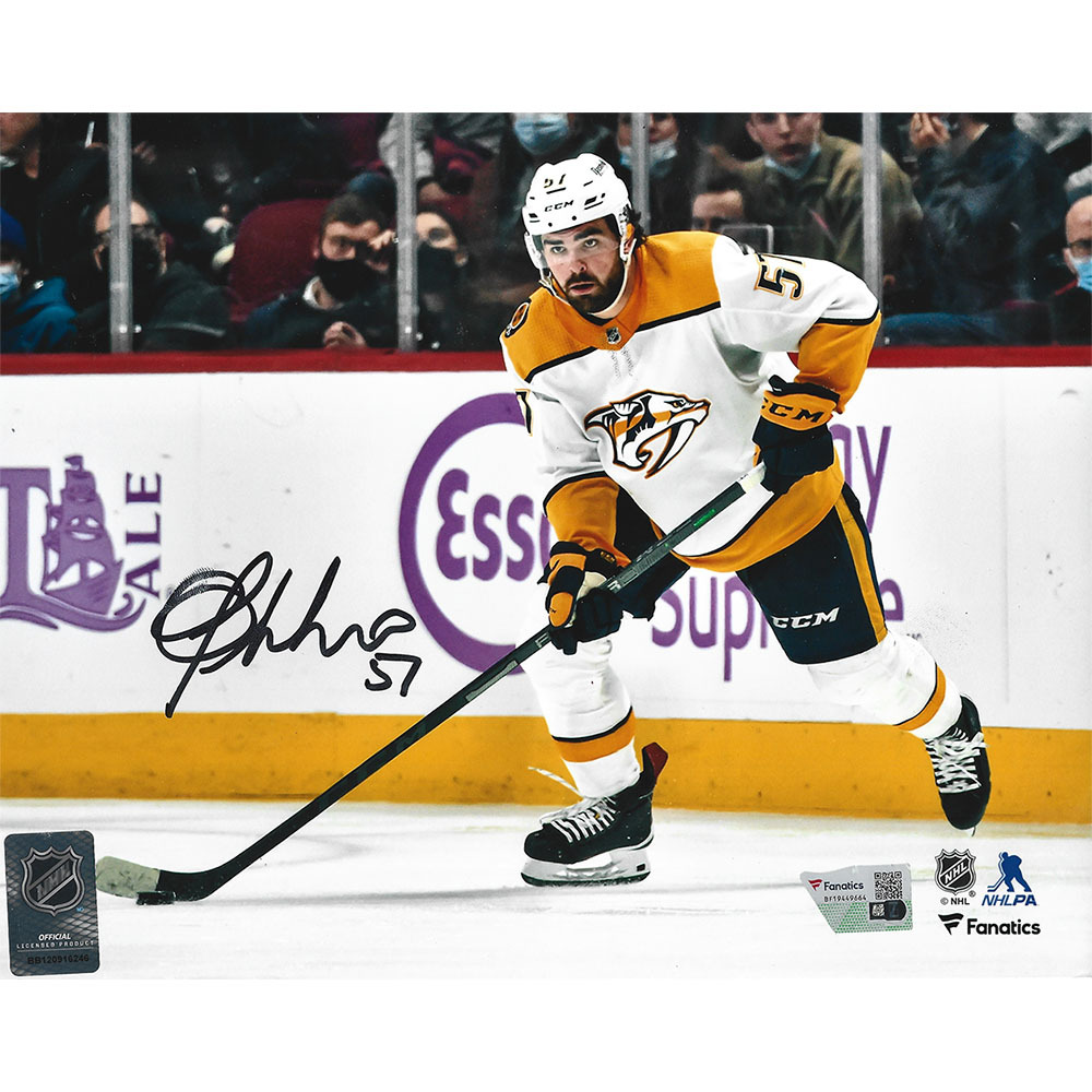 Dante Fabbro Autographed Nashville Predators 8X10 Photo