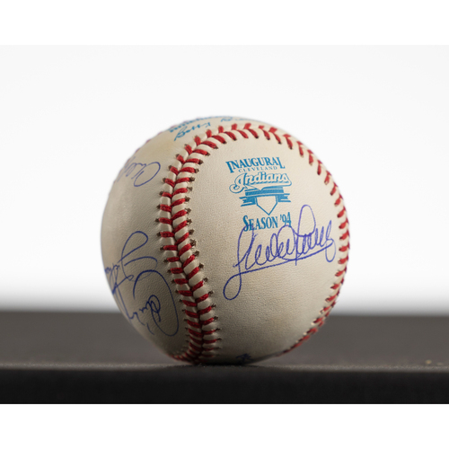 Photo of 1994 Special Marked Ball signed by members of 1994 team