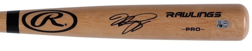 Batte De Baseball Rawlings Dédicacée Par Cristian Pache (A's) - Certifiée Beckett - Excellent État