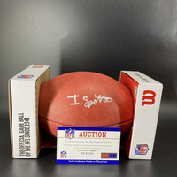 NFL - Chargers Isaiah Spiller Signed Authentic Football