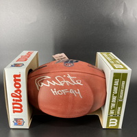 HOF - Cowboys Randy White Signed Authentic Football with 100 Season Logo...