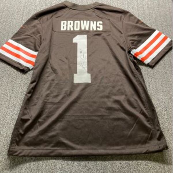 NFL - Browns KC Concepcion Signed Replica Jersey Size Large
