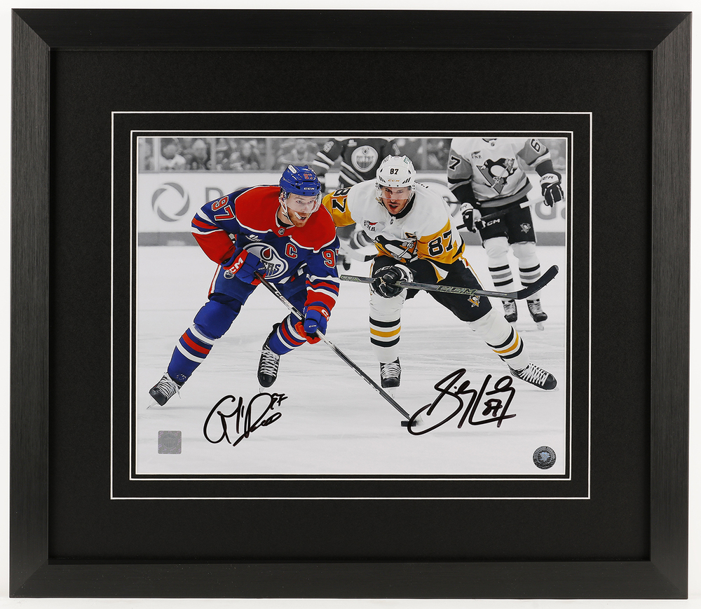 Connor McDavid & Sidney Crosby - Autographed & Framed 11