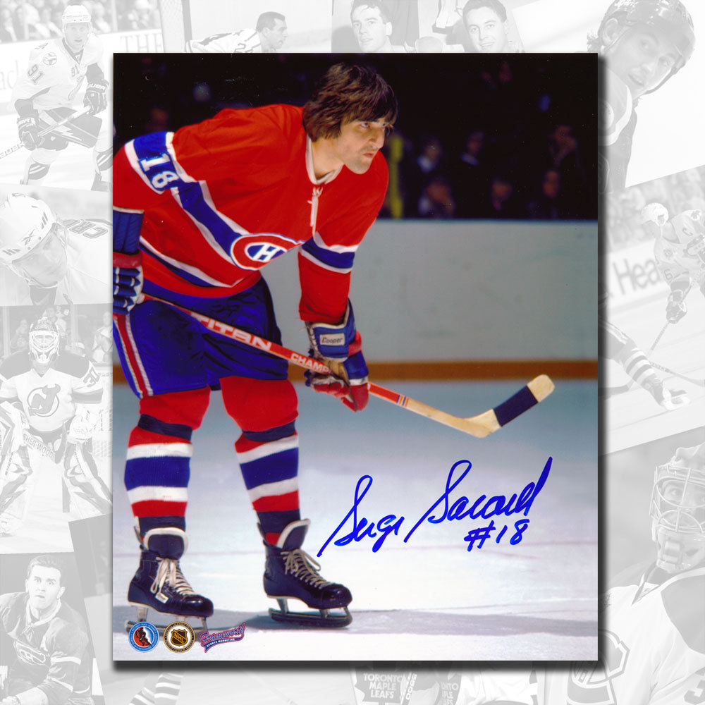 Serge Savard Montreal Canadiens FACEOFF Autographed 8x10