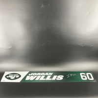 Jets - Jordan Willis Signed Locker Name Plate