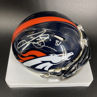 NFL - Broncos Justin Simmons Signed Mini Helmet
