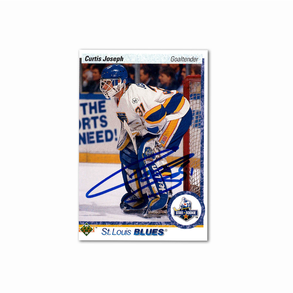 Curtis Joseph Autographed 1990-91 Upper Deck #175 Hockey Rookie Card