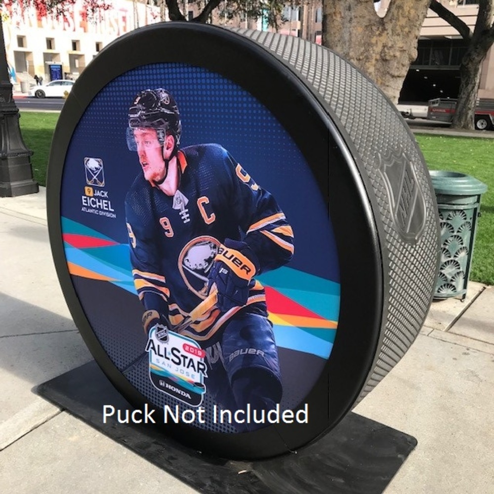 2019 NHL All Star Game Banner Featuring Jack Eichel (Buffalo Sabres)