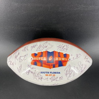 NFL - Colts Multi Sign Super Bowl XLIV Panel Ball Signed By Over 20 Play...