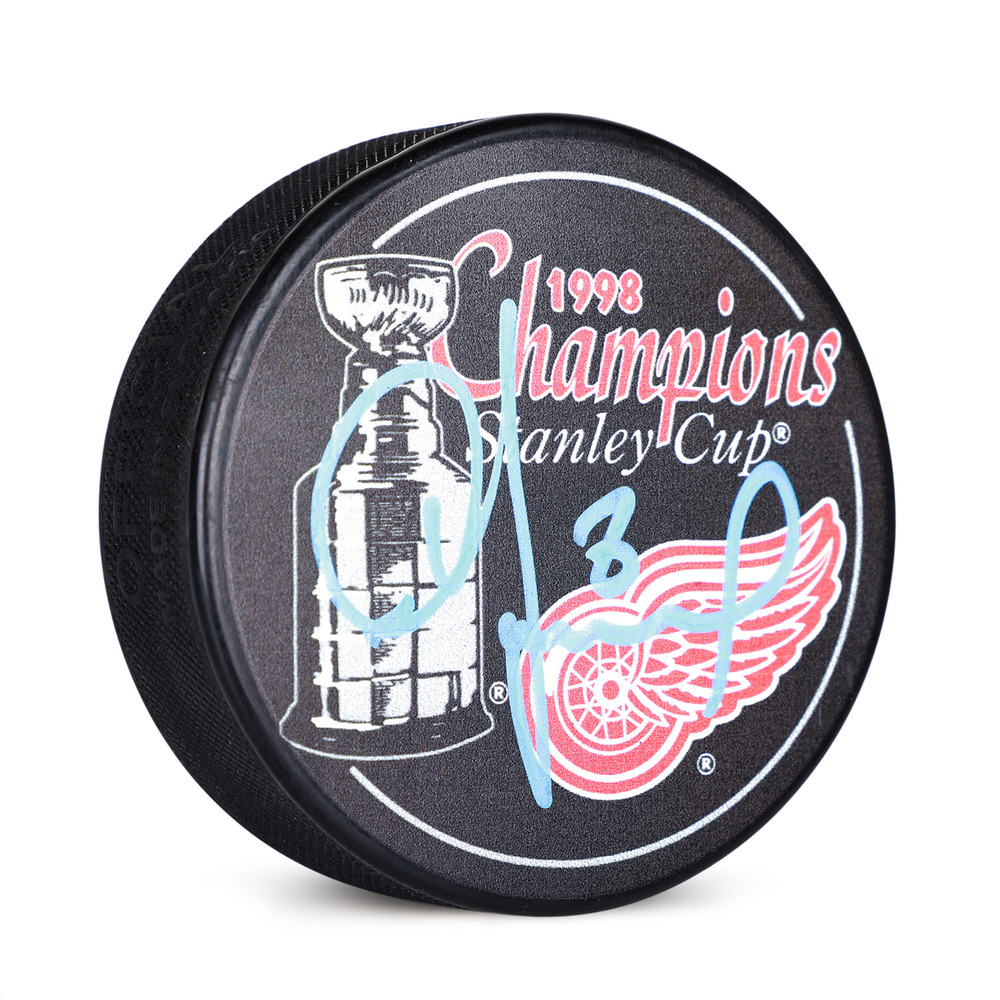 Igor Larionov Signed Detroit Red Wings 1998 Stanley Cup Champions Puck