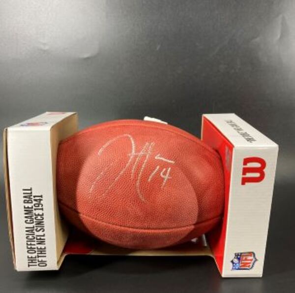 NFL - Saints Jake Haener signed authentic football