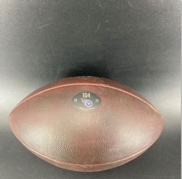 NFL - Titans Game Used Football (2025 Season) Individually Numbered 104 ...