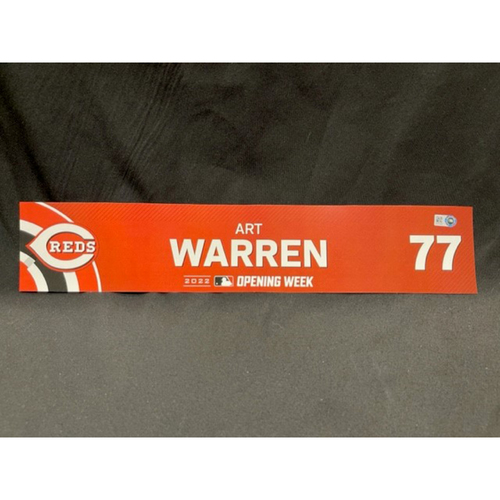 Art Warren 2022 Opening Day Reds Open on the Road for Third Time in Modern History Game