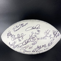 NFL - Legends Multi Sign Panel Ball Signed By Over 20 Players Including ...