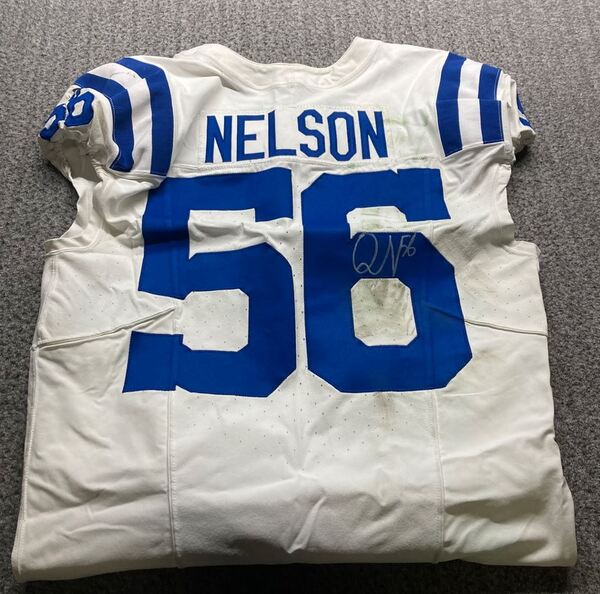 Crucial Catch - Colts Quinton Nelson Signed Game Worn Jersey (10/15/23) ...