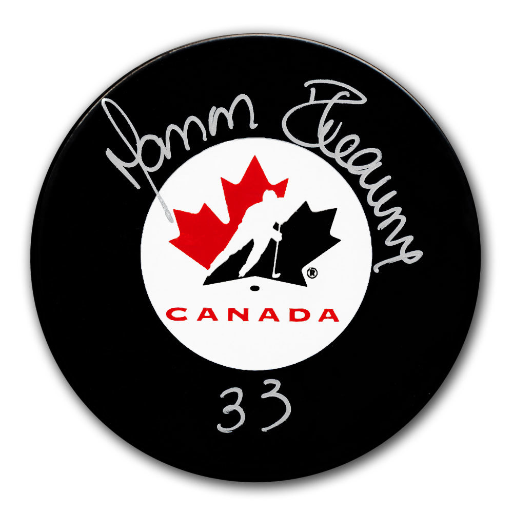 Manon Rheaume Team Canada Autographed Puck