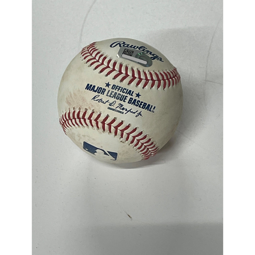 Game-Used Baseball- 5/28/2021 Toronto at Cleveland- Trevor Stephan pitched to Vladimir Guerrero Jr; single
