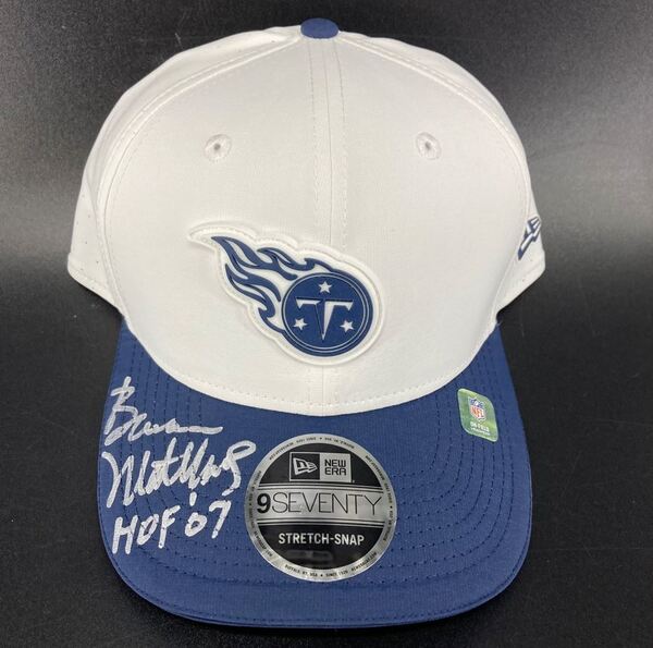 HOF - Titans Bruce Matthews Signed Hat