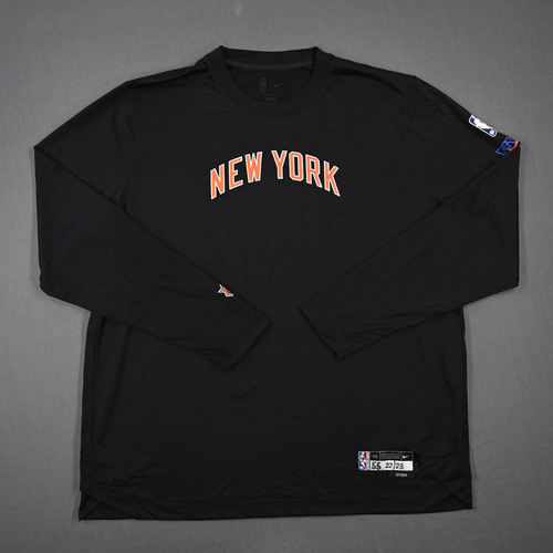 Image of Hartenstein, Isaiah - Game-Issued City Edition Long-Sleeved Shooting Shirt - 2022-23 NBA Season