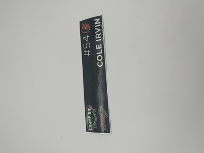 Photo of 2024 Locker Tag Cole Irvin #54