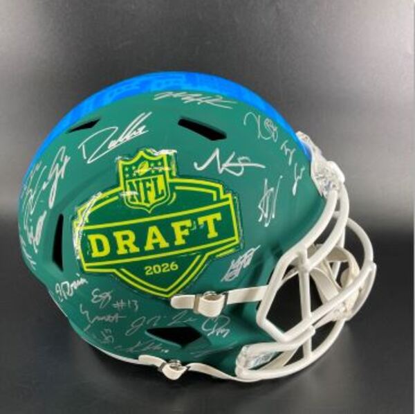 NFL -  Multi-Sign 2026 Draft Helmet Signed By Over 35 Players including ...