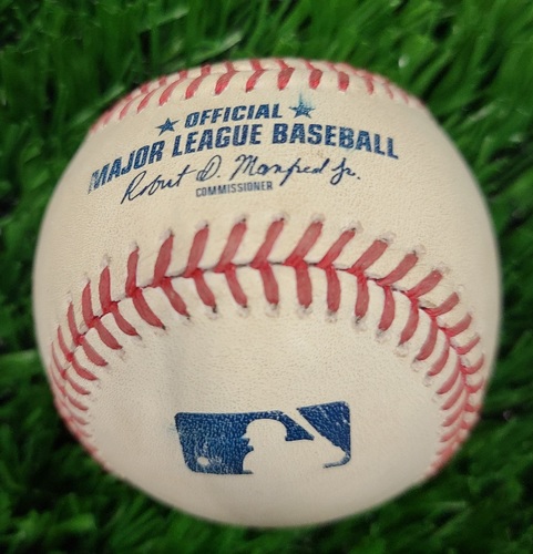Photo of Authenticated Game Used Baseball: Game Used Baseball. (Aug 22, 2021 vs DET). 500th Career Home Run Game for Miguel Cabrera.