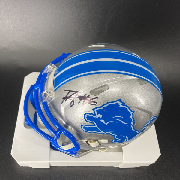 Lions - Terrion Arnold Signed Mini Helmet