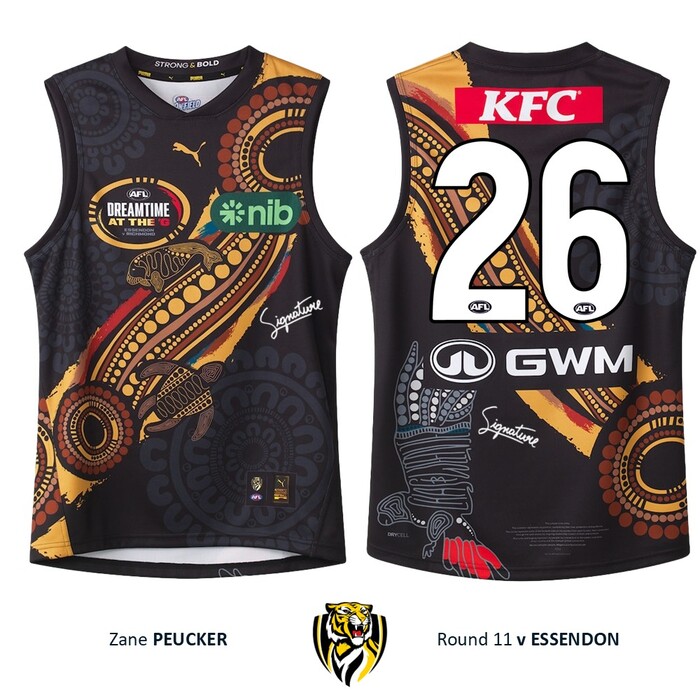 Photo of Zane Peucker #26 Richmond 2026 Dreamtime Guernsey