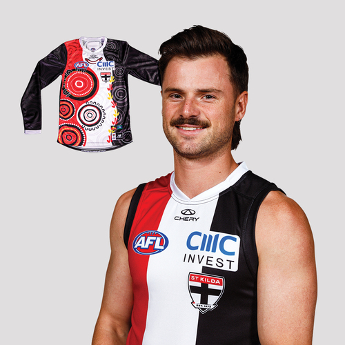 Photo of Jack Sinclair #35 - 2026 Home Player First Nations Guernsey Long Sleeve * Sig...