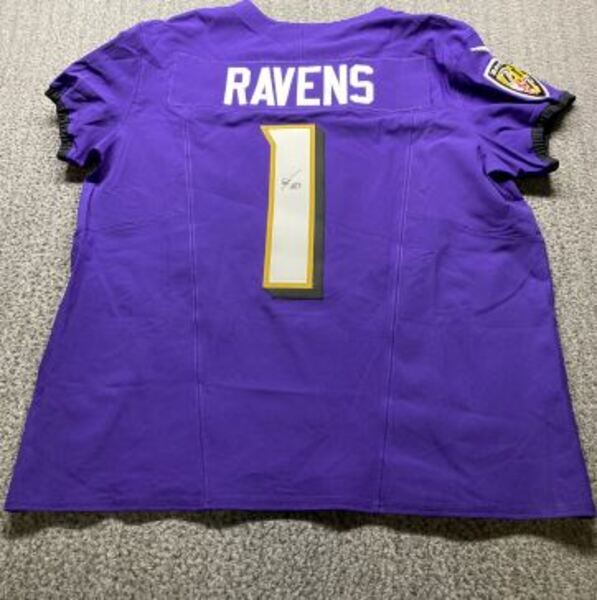 NFL - Ravens Elijah Sarratt Signed Authentic Jersey Size 48