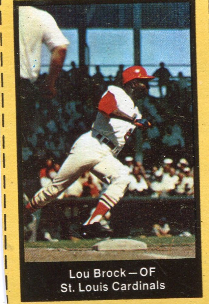 1969 Nabisco Team Flakes #3 Lou Brock S2
