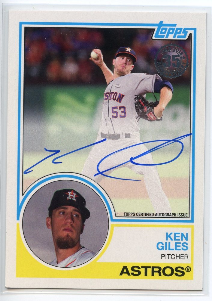 2018 Topps '83 Topps Autographs #83AKGI Ken Giles S2