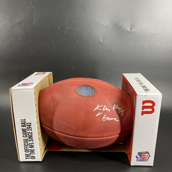 Colts - Kylen Granson Signed Authentic Football With Colts Logo