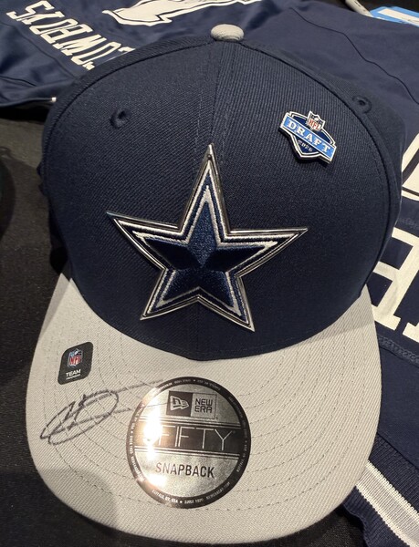 Caleb Downs  Autographed Dallas Cowboys Draft Hat - 1st official signed ...