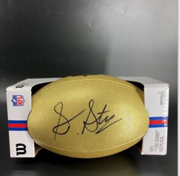 NFL - Commanders Sonny Styles Signed Gold Composite Football