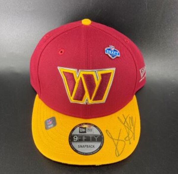 NFL - Commanders Sonny Styles Signed Hat With 2026 Draft Pin