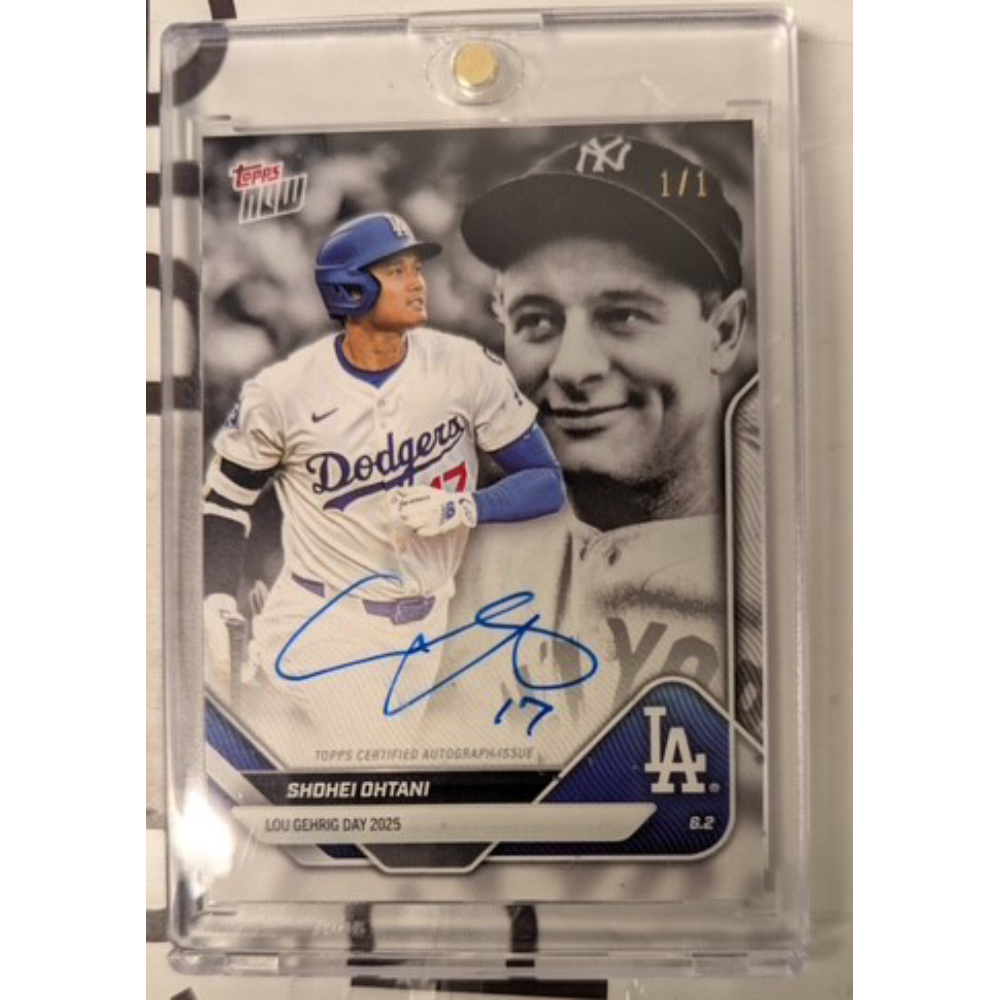 Shohei Ohtani Signed 1/1 Lou Gehrig Day Topps Now | MLB Charities