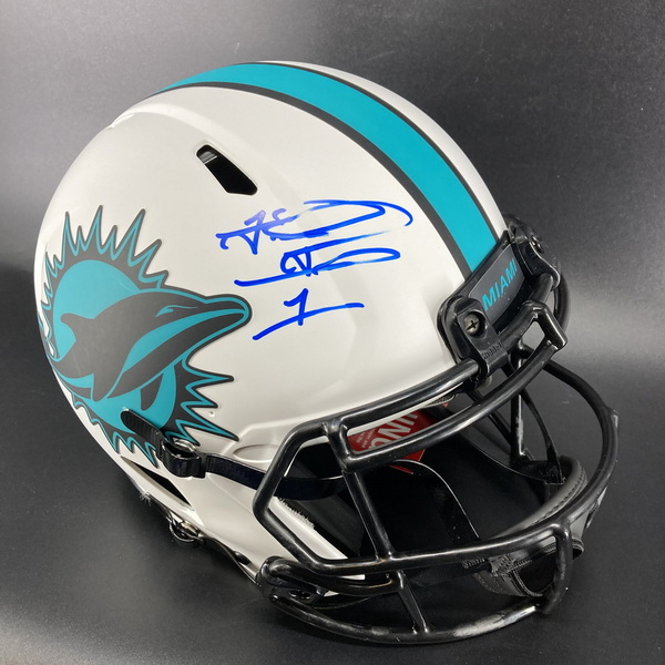 NFL - Dolphins Tua Tagovailoa Signed Authentic Lunar Eclipse Speed Helmet