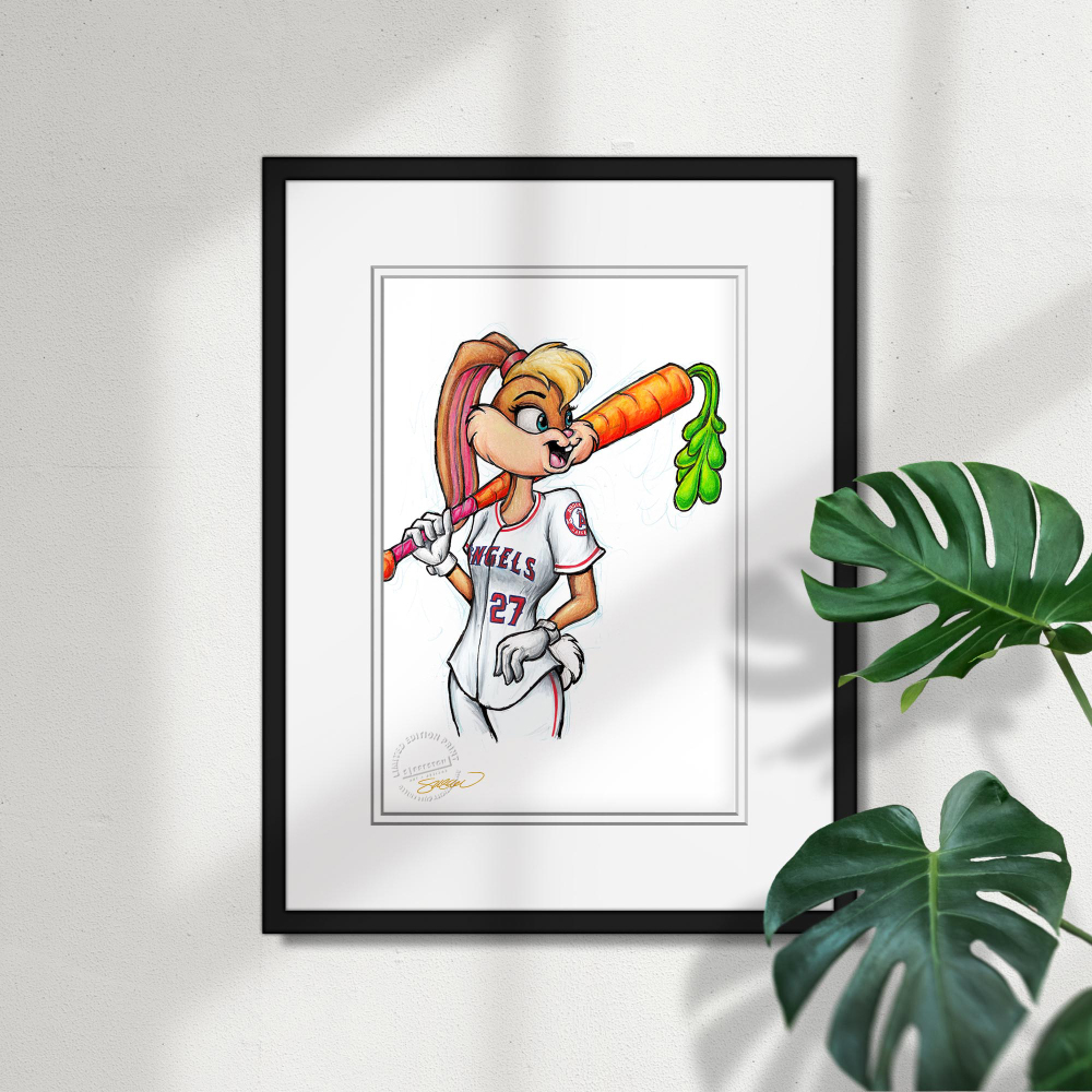 Lola Bunny - Los Angeles Angels - Limited Edition Print of 100 by ...