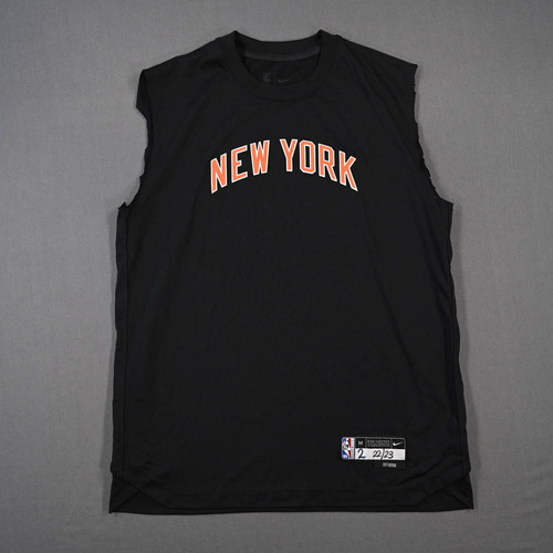 Image of McBride, Miles - Game-Issued City Edition Sleeveless Shooting Shirt - 2022-23 NBA Season