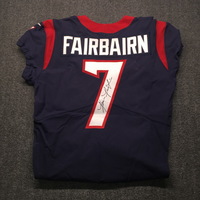 Crucial Catch - Texans Ka'imi Fairbairn Signed Game Used Jersey Size 40 ...