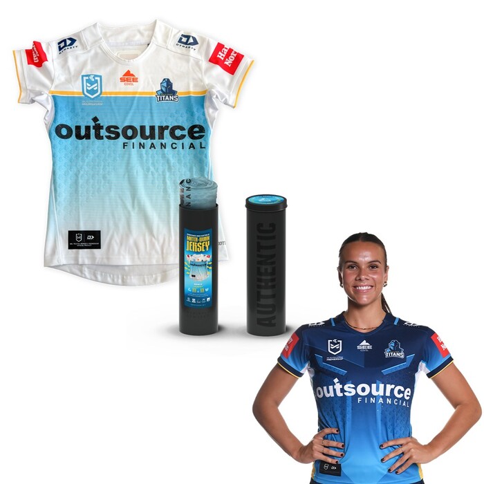 Photo of Georgia Grey 2025 Gold Coast Titans Assistance Dogs Australia Jersey
