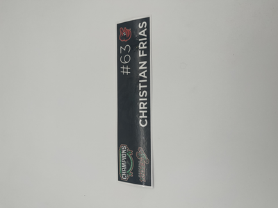 Photo of 2024 Locker Tag Christian Frias #63